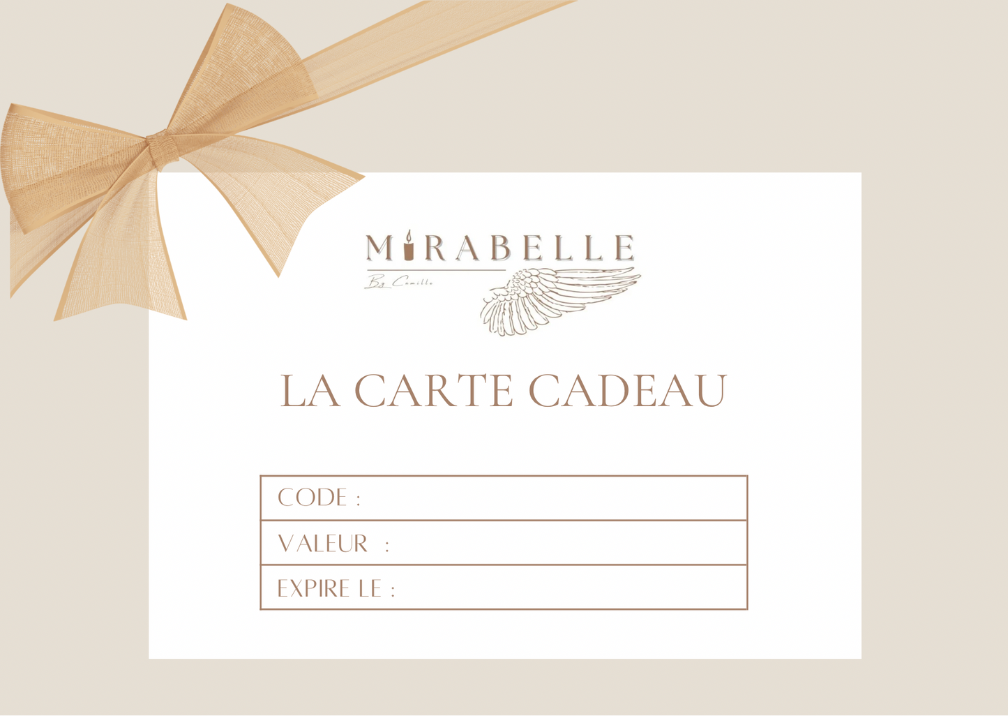 LA CARTE CADEAU