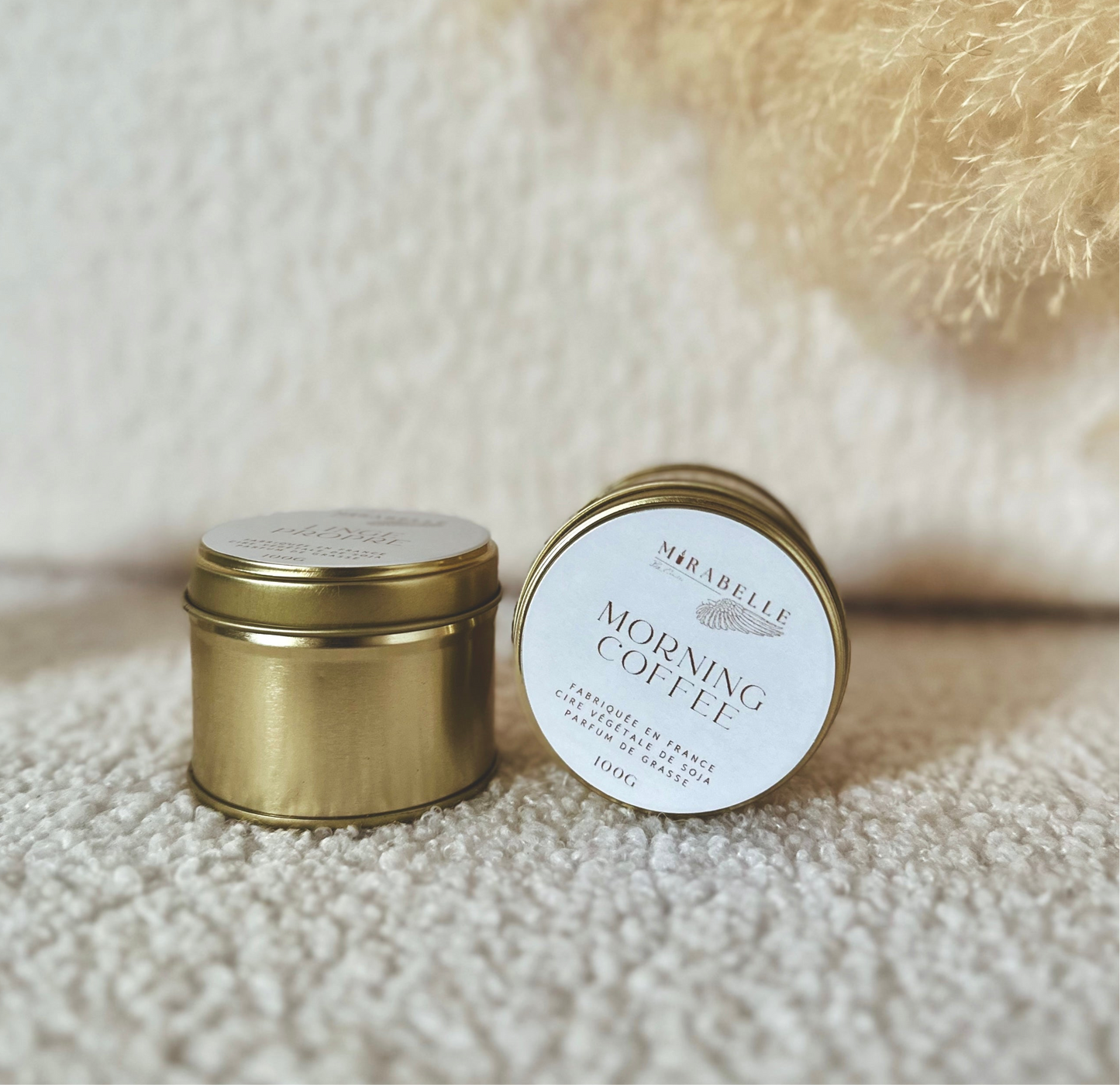 Les bougies pots dorés - 100g -
