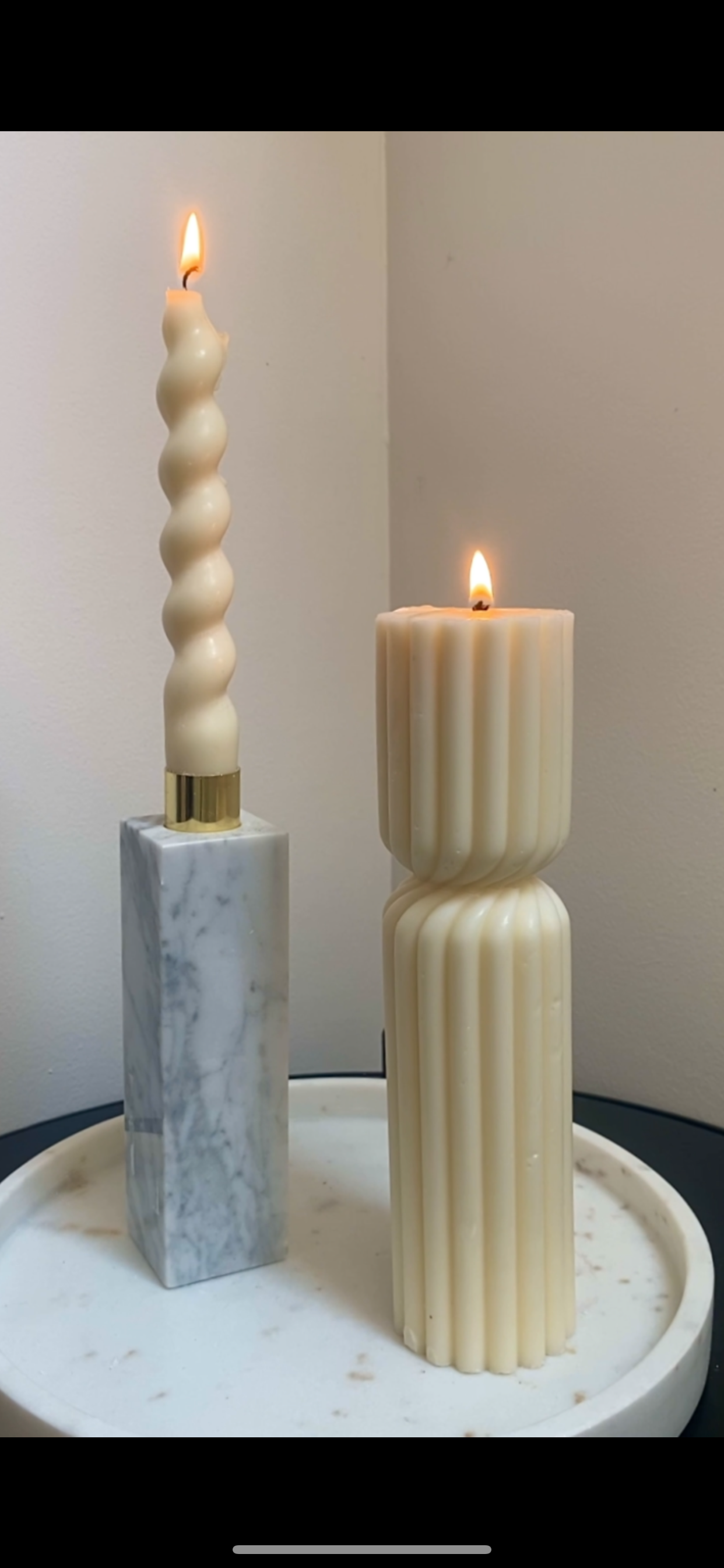 Les bougies sculpturales – Mirabelle